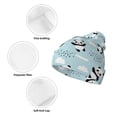 thumbnail image 3 of Yiaed Cute Panda Bear Print Winter Beanie for Men Women, Fleece Lined Beanie Soft Warm Knit Hat Ski Stocking Cuffed Ca, 3 of 6