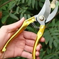 thumbnail image 1 of Tijeras profesionales para podar de jardín - Podadoras manuales de bypass de acero inoxidable con mango ergonómico antideslizante, rojo/verde/negro, 1 of 9