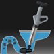 thumbnail image 2 of Drain Plunger Dredge Removedor Obstrucciones Reutilizable para Fregaderos Domésticos (gris), 2 of 6