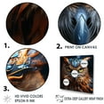 thumbnail image 3 of Designart "Portrait Of Wise Owls III" Animals Owl Floater Framed Canvas Prints, 3 of 5