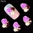 thumbnail image 4 of Jiaroswwei 10 Pcs 3D Rose Flower Nail Art Stickers Tips Studs Rhinestone Nail Decor Jewelry, 4 of 8