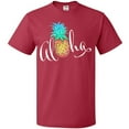 thumbnail image 3 of Inktastic Aloha- in cursive with pineapple rainbow colors T-Shirt, 3 of 5