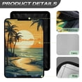 thumbnail image 4 of Yuyamidu Hawaii RV Door Window Shade 26'' x 17.3'' Foldable RV Sun Shade Seaside Blackout & Blocking Light Window Cover Sunset Window Sunshade for RV Camper Trailer, 4 of 7