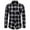 Black, variant on FBMDBB Mens Flannel Plaid Shirt Casual Long Sleeve Button Down Shirts with Pockets Mens Autumn Button Up Shirts Tops