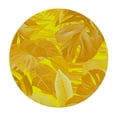 thumbnail image 4 of PIKWEEK Waterproof Round Tablecloth with Palm Leaves Design White, 4 of 8