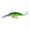 Chartreuse Tiger, variant on Sinking Minnow Jerkbait Fishing Lure, Deep Diving Hard Bait with 2 Treble Hooks for Bass Trout Walleye, Olive Perch, 2.36 Inch
