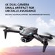 thumbnail image 2 of Ounissouiy Dron con cámara 4K para fotografía aérea, modo sin cabeza, portátil, plegable, recargable, con Control remoto, cuadricóptero, Aviones de radiocontrol 2 piezas de leva 1 unidad de celda, 2 of 6