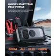 thumbnail image 6 of BUTURE 5000A Car Jump Starter with Air Compressor, 150PSI, Portable 12V Battery Booster for All Gas/10L Diesel, LCD Screen, LED Light, 6 of 6
