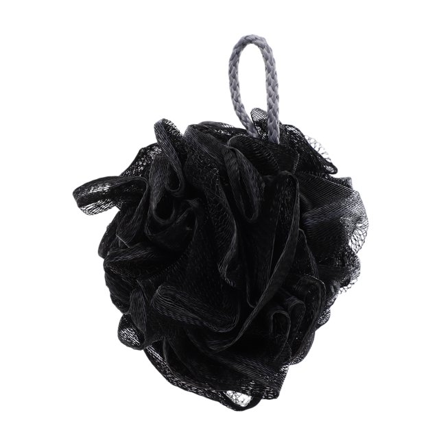 Ofertas Únicas 1 Pc Esponja de Ducha de Baño Loofah Puff para Baño 5.51"x4.72" Negro