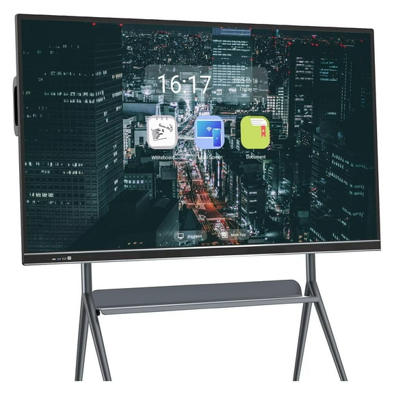 BELNET 75'' Smart Board Wireless Presentation Android Interactive with 10-Point Touch & Built-in Media Player