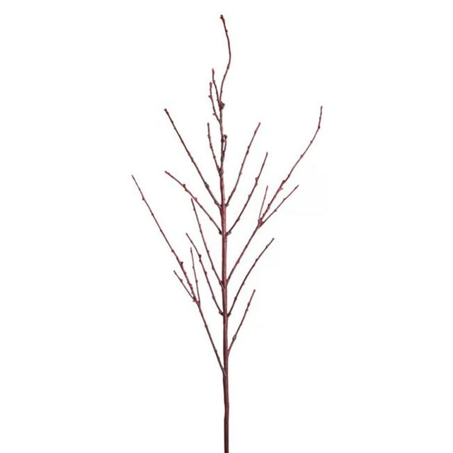 DS 55 Po Branche de Chien Brindille Rouge en Plastique - Rouge & Brun&44; Ensemble de 12