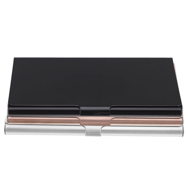 unbranded 3Ud Cartera Metálica Para Tarjetas De Con Acero Inoxidable Decorativa Ideal Para Oficina Y Uso Formal