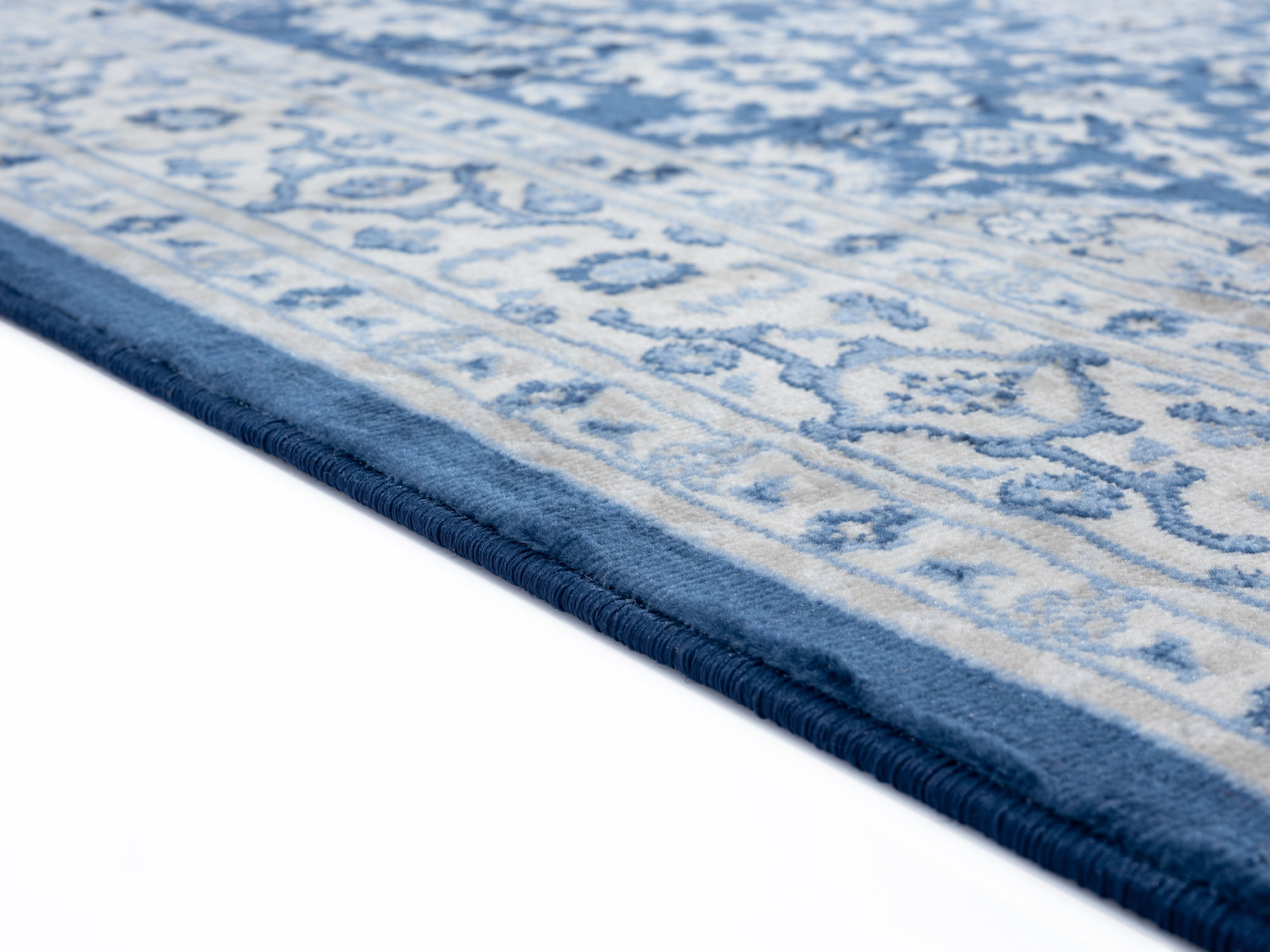United Weavers Scarborough Ashland Oriental Denim Blue Woven Olefin Area Rug or Runner