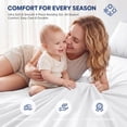 thumbnail image 6 of WISHEAD 4 Piece King Sheet Set, Deep Pocket Soft Bed Sheets, Breathable Cooling Bedding, Easy Care, White, 6 of 10