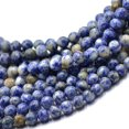 thumbnail image 3 of 8mm Naturaleza Azul Punto Jaspe Piedra Preciosa DIY Espaciadoras Sueltas 15 `` Fabricación de Joyas Redondas Hechas a Mano Macarena Espaciador flojo, 3 of 3