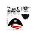 thumbnail image 5 of Reversible Pirate Costume for Kids - Complete Set with Cloak and Accessories: Cape, Hat, Beard, Skull Eye Patch - Perfect for Cosplay, Role Play, Birthdays, Pirate Parties, Halloween, and New, 5 of 7
