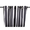 thumbnail image 4 of Jordan Manufacturing 54" x 96" Navy Stripe Grommet Semi-sheer Outdoor Curtain Panel, 4 of 8