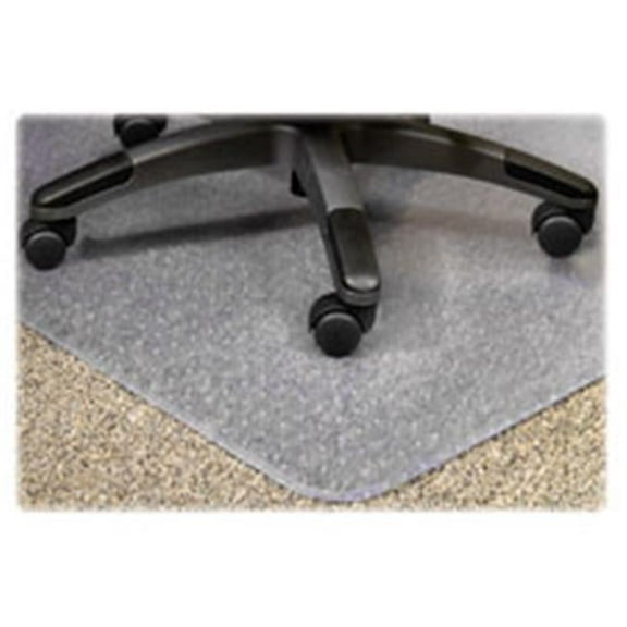 Standard Chairmat, 36 in. x 48 in., Lip 19 in. x 10 in., Clear