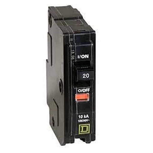 Square D QO120 Circuit Breaker 20 AMP 1-POLE PLUG-IN (10 PACK)