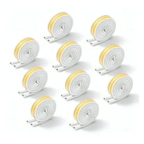 ICERUN Indoor Weather Stripping Window Seal Strip For Self-adhesive Doors And Windows Soundproofing Weatherstrip Gap Blocker Foam D Type 16Ft(5M) White