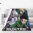 thumbnail image 2 of Hunter X Hunter Cartoon Printing Throw Blanket, All Seasons Flannel Fleece Blanket, Soft & Warm Plush Blankets for Couch Sofa Bed Camping Travel, 40"x30", 2 of 9