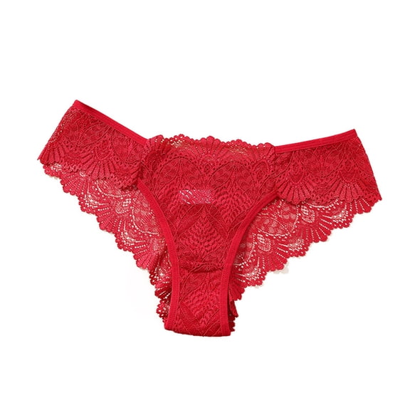 Ashirexll Plus Size Underwear for Women, Womens Cotton Underwear, Seamless Mid Waist Breathable Comfortable Hollow Out Panties