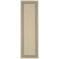 thumbnail image 4 of SAFAVIEH Courtyard Justine Bordered Indoor/Outdoor Area Rug, Grey/Cream, 6'7" x 6'7" Round, 4 of 11
