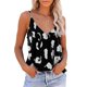 thumbnail image 1 of Top con tirantes finos para mujer, cuello en V, sin mangas, estampado de leopardo, Top informal de verano fresco a la moda, negro M, 1 of 5