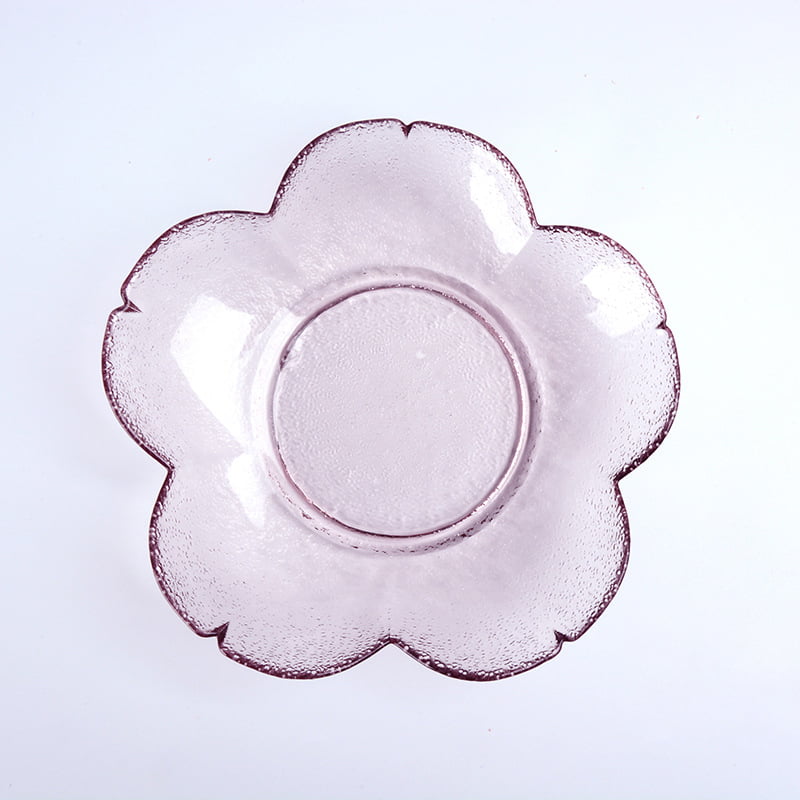 Sakura Cherry Blossom Petal Soy Sauce Glass Dish Floral Tableware