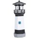 thumbnail image 1 of R Power Heart Blacke Lighthouse Abs Pp Luz de resina Luz LED giratoria para exteriores Lámpara de Paisaje Jardín Patio Decoración Luz, 1 of 8