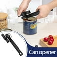 thumbnail image 3 of Snmubt Can Opener Manual Safe Cut Manual Can Opener Side-Cut Can Opener Stainless Steel Can Openers By Heavy Duty Can Opener, Kitchen Gadgets (Black, Plastic), 3 of 5