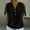 Black, variant on Olyvenn Cotton Linen Shirts for Women Summmer Slit Short Sleeve Casual Tops Henley Vcation Beach Lounge Button Lightweight Tunic Blouse Khaki S