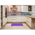 thumbnail image 6 of Ahgly Company Machine Washable Indoor Round Transitional Neon Purple Area Rugs, 3' Round, 6 of 7