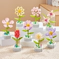 thumbnail image 2 of Ramo de rosas de orquídeas, hermoso bloque de flores suculentas, bloques de construcción en maceta, Kit romántico de montaje, juguete de construcción, regalo para niña, 2 of 4