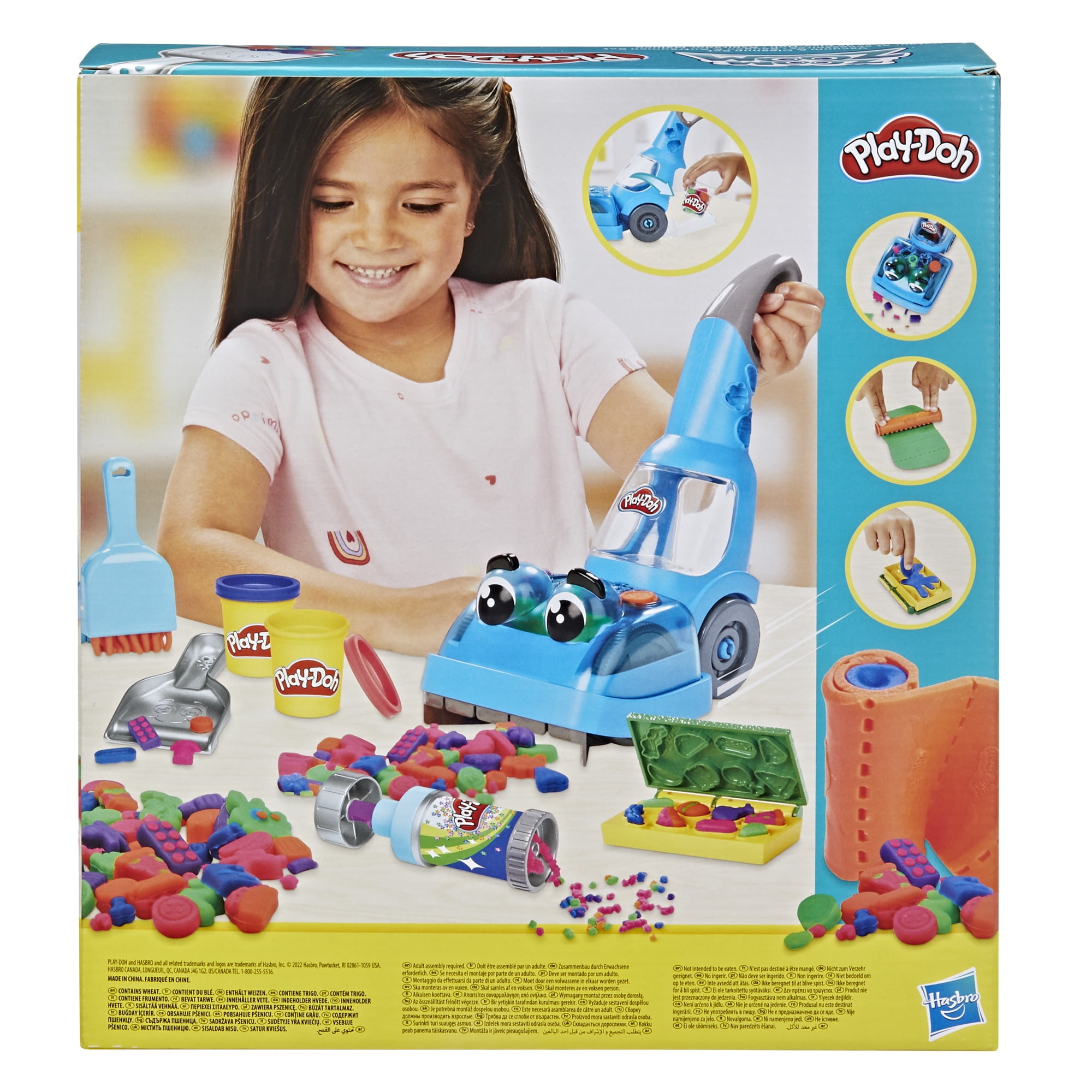 Play-Doh Zoom Zoom Vacuum and Cleanup Play Dough Set for Boys and Girls - 5  Color (5 Piece) 