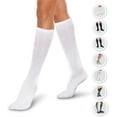 thumbnail image 2 of Core-Spun 10-15mmHg Graduated Knee High Compression Socks – Light Compression for All Day Comfort (Navy, Medium Short), 2 of 7