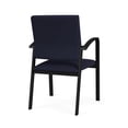 thumbnail image 3 of Newport Reception Waiting Room 18.5" Guest Chair / Black Steel / Navy Blue, 3 of 5