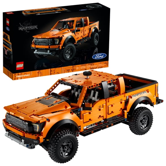 LEGO Technic Ford F-150 Raptor 42126 Model Building Kit; Enjoy an Immersive Build Recreating the Features and Functions of the Powerful Ford F-150 Raptor Pickup Truck (1,379 Pieces)