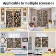 thumbnail image 5 of Colorful Stones Kitchen Curtains Window Panels, Farmhouse Stones Modern Art Insulated Window Treatment Curtain, Grommet Curtains for Bedroom/Living Room/Bathroom, 2 Piece 42"Wx84"L, 5 of 8