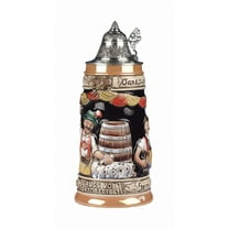 German Beer Stein Oktoberfest 1 liter tankard, beer mug