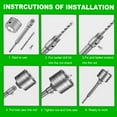 thumbnail image 5 of Concrete Hole Saw Set 5Pcs Kit with 30,50,65mm Hole Drill Bits SDS Plus Shank Wall Hole Opening for Brick,Cement, Stone, 5 of 7