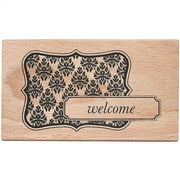 American Crafts Mounted Rubber Stamp 4.25" x 2.5", Welcome