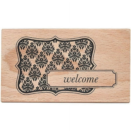 American Crafts Mounted Rubber Stamp 4.25" x 2.5", Welcome