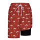thumbnail image 5 of Pantalones Cortos Casuales para Hombre Imprimir con Bolsillos Pantalones de Playa de Cintura Elástica, Pantalones Cortos de Cintura Elástica para Hombre, 5 of 6