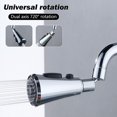 thumbnail image 5 of Cabezal de grifo, extensor de grifo de fregadero de cocina con caño giratorio de 360 ​​grados, cabezal rociador con 3 modos, boquilla de grifo de agua, configuraciones extraíbles, aireador d, 5 of 5