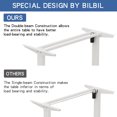 thumbnail image 6 of Electric Height Adjustable Standing Desk, 63x 30 Inches Stand Up Desk Workstation, Splice Board Home Office Computer Standing Table Ergonomic Desk (White+ Oak, 63x30''), 6 of 10