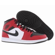 Men's Jordan 1 Mid Black/Black-Gym Red (554724 069) - 8.5
