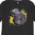 thumbnail image 4 of Inktastic Colorful Lurking Gator Boys or Girls Long Sleeve Toddler T-Shirt, 4 of 5
