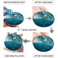 thumbnail image 2 of RYLABLUE Ocean Sea Turtle Set of 6 Round Coaster for Drinks, Absorbent Ceramic Stone Coasters Cup Mat with Cork Base for Home Kitchen Room Coffee Table Bar Decor, 2 of 3