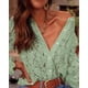thumbnail image 5 of Blusa de Encaje para Mujer PRETTYGARDEN Manga Larga con Botones Mediana, 5 of 8